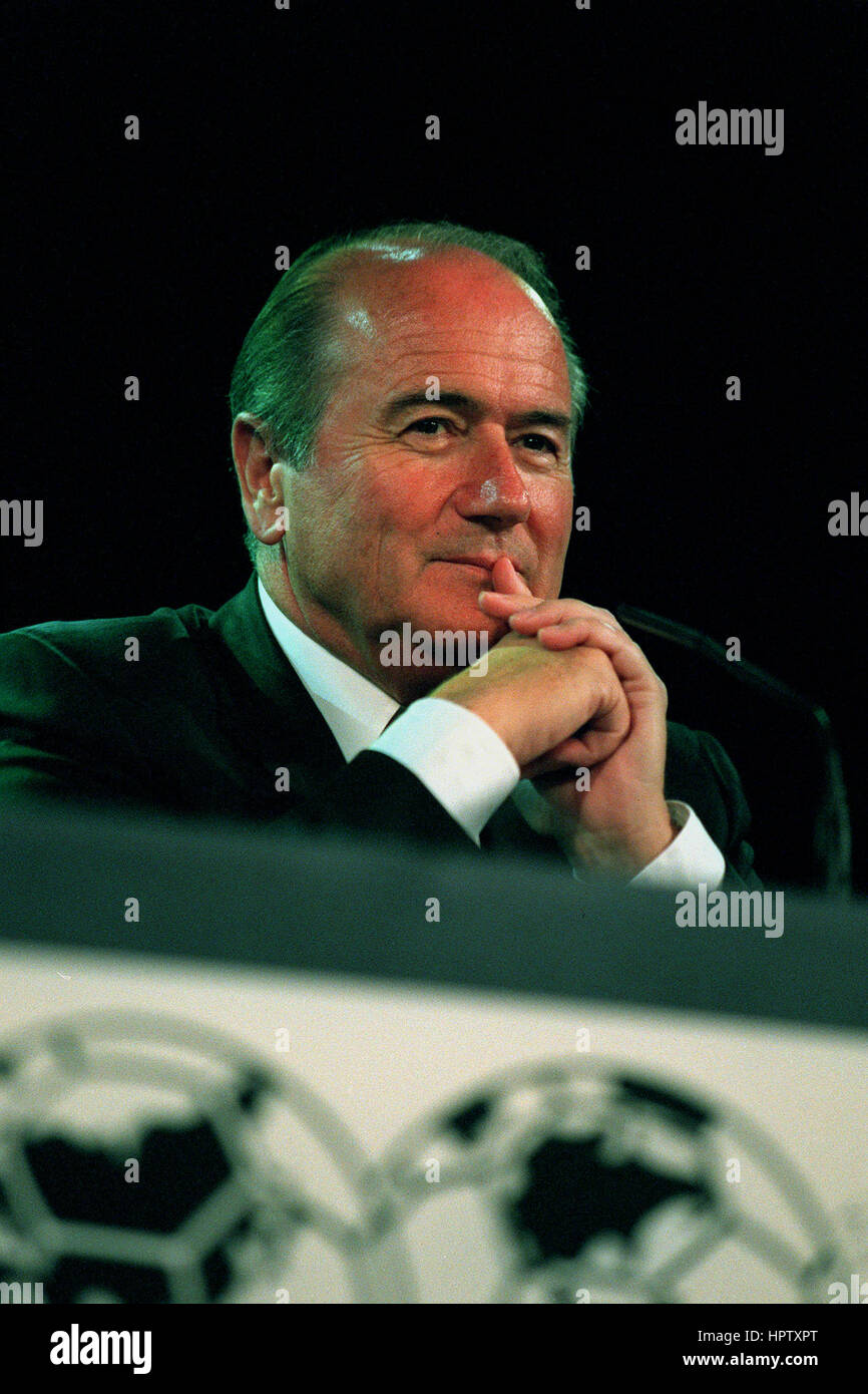 SEPP BLATTER Generalsekretär der F.I.F.A 1. Januar 1998 Stockfoto