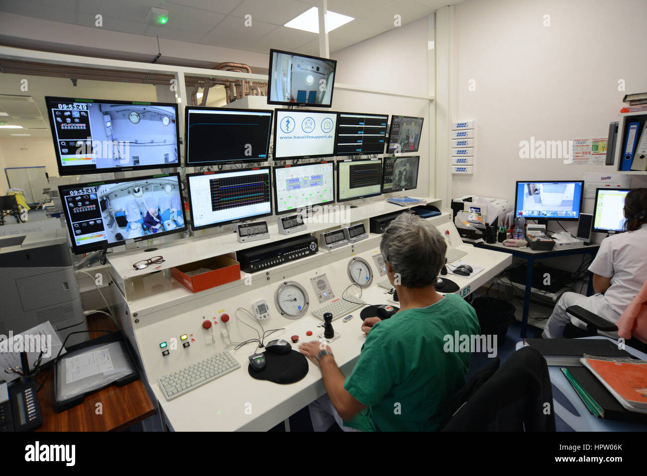 Lyon (Südost-Frankreich): Druckkammer von Edouard Herriot Krankenhaus Stockfoto