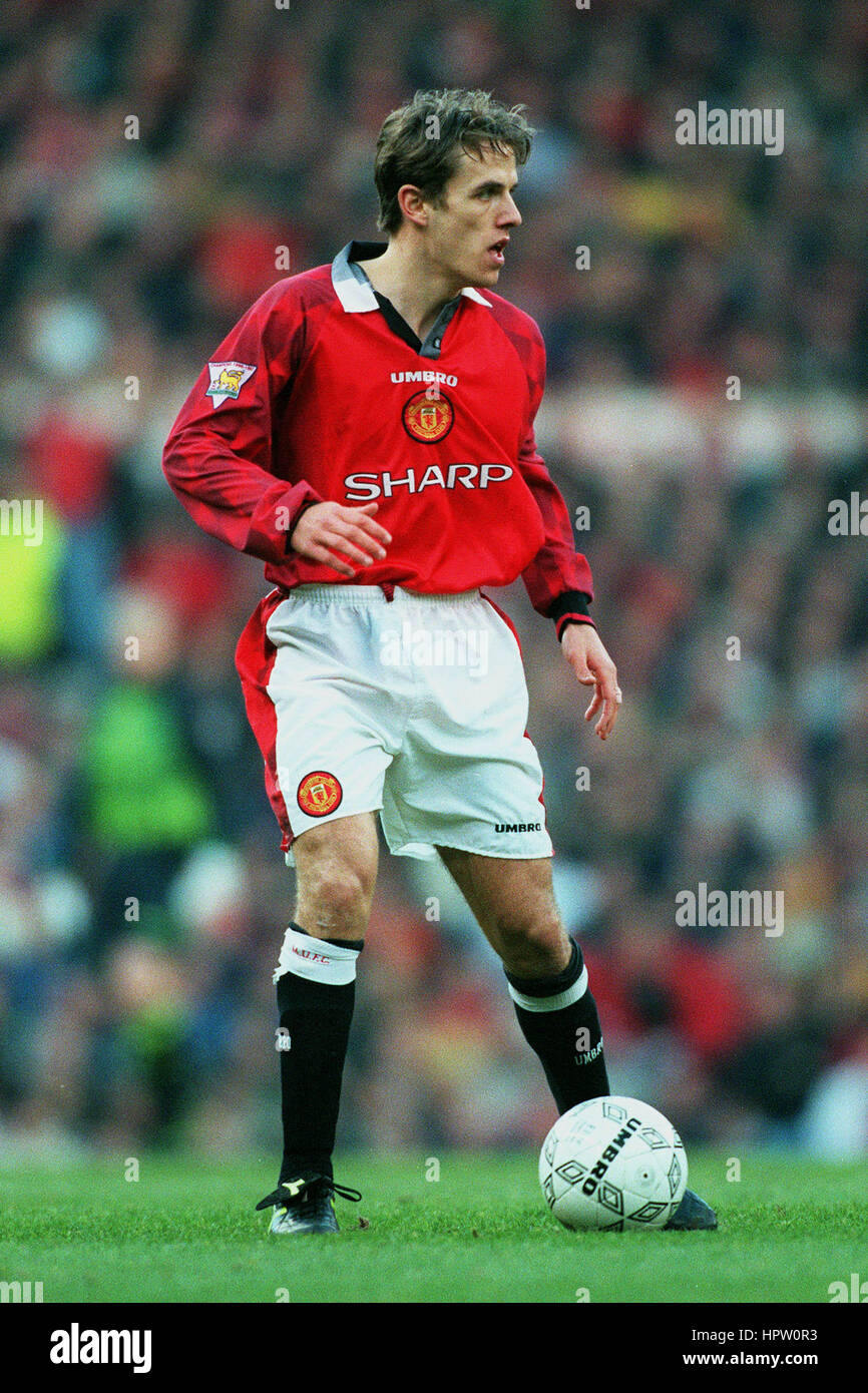 PHILIP NEVILLE MANCHESTER UNITED FC 9. Februar 1998 Stockfoto