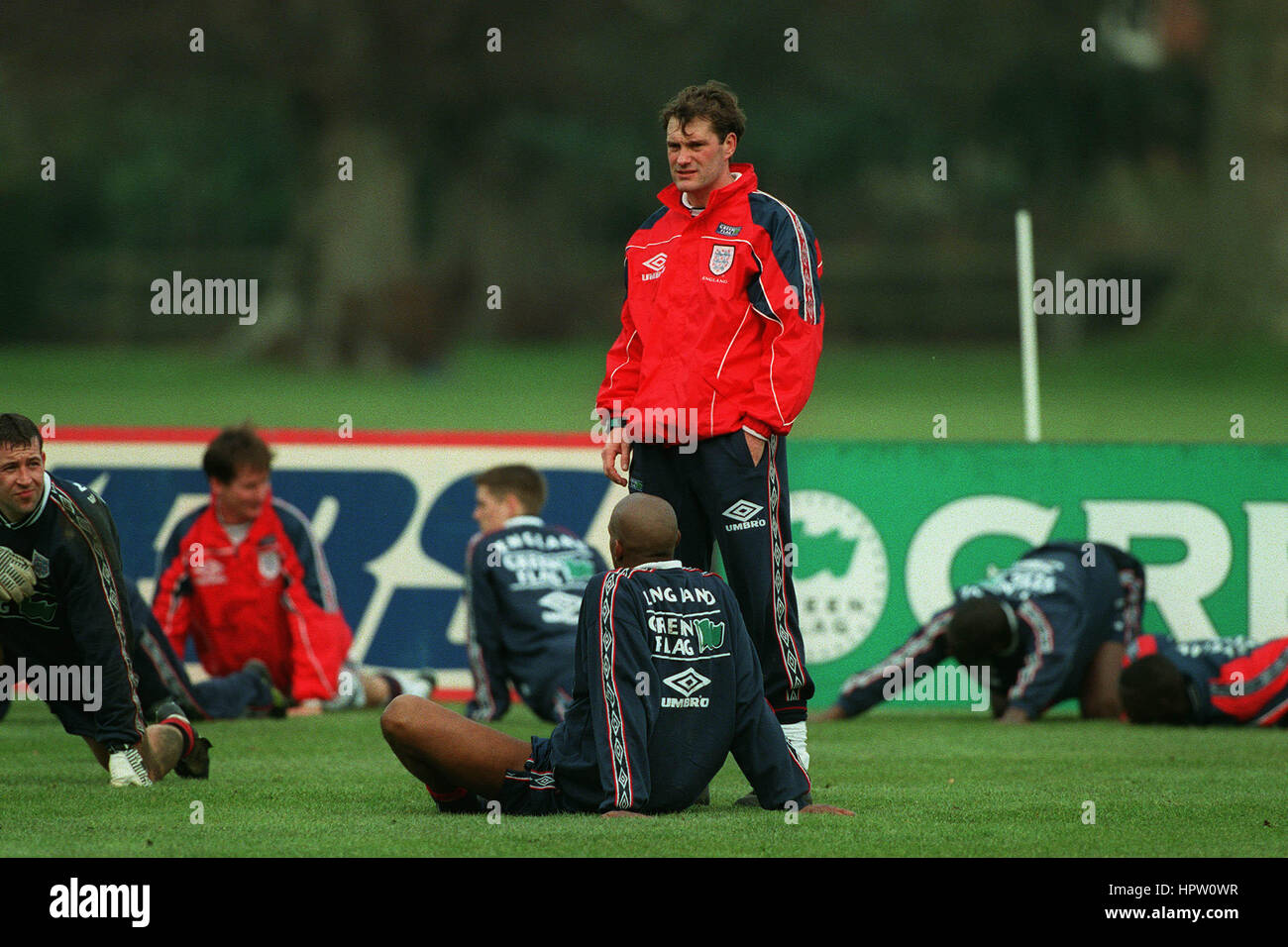 GLENN HODDLE an ENGLAND TRAINING 10. Februar 1998 Stockfoto