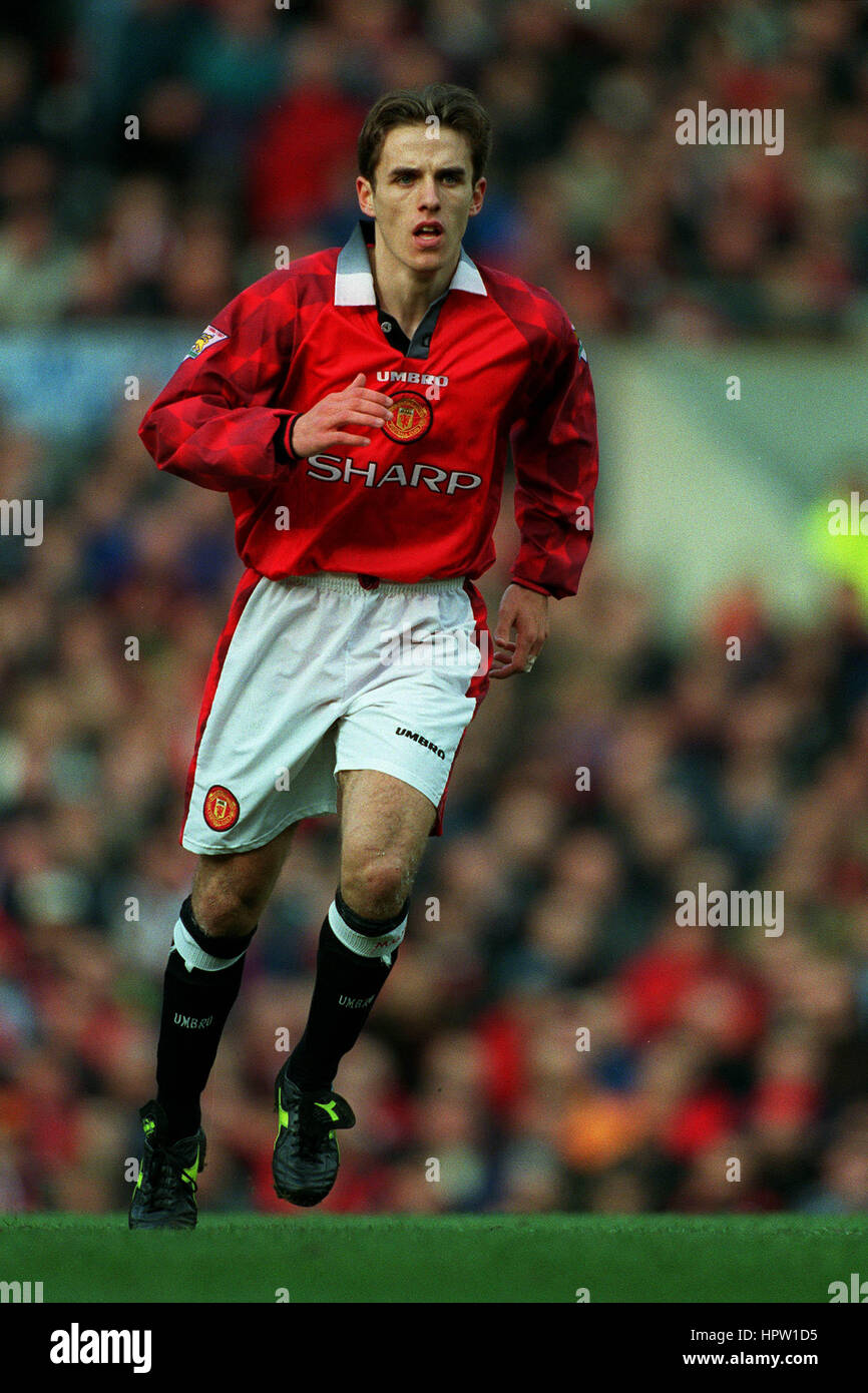 PHILIP NEVILLE MANCHESTER UNITED FC 23. Februar 1998 Stockfoto