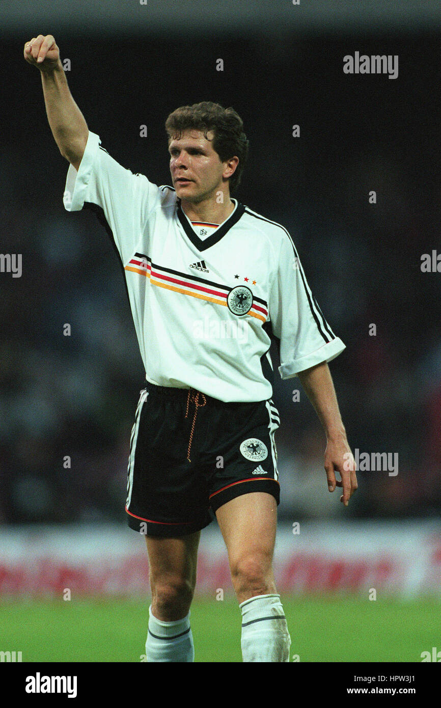 ANDREAS MOLLER Deutschland & BORUSSIA DORTMUND FC 24. April 1998 Stockfoto