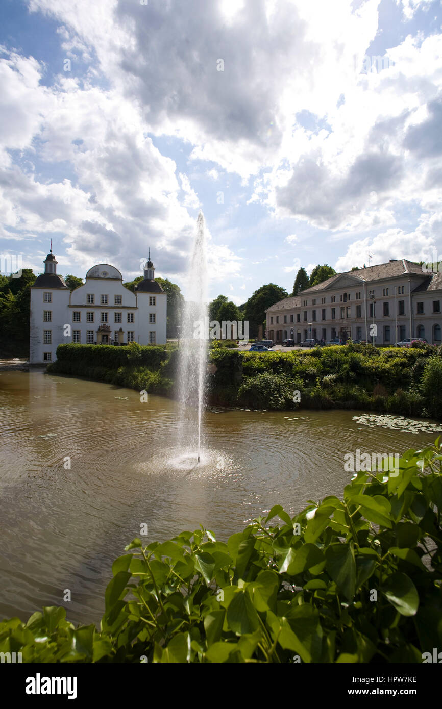 Europa, Deutschland, Nordrhein-Westfalen, Ruhrgebiet, Essen, Schloss Borbeck. Stockfoto