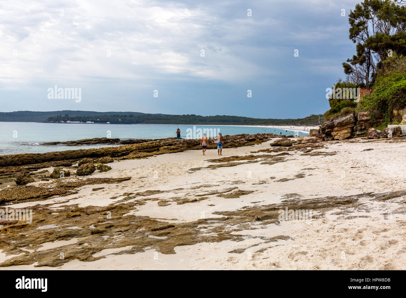 Hyams Beach mit seinen berühmten weißen Sand, Jervis Bay, New South Wales, Australien Stockfoto