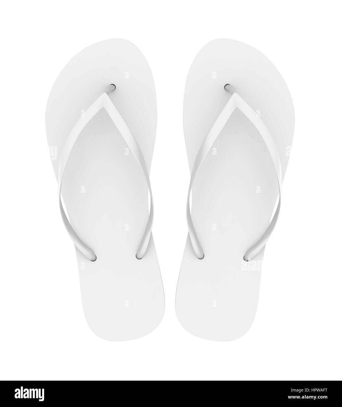 Flip-flops Sandale Isolatedwhite Stockfoto