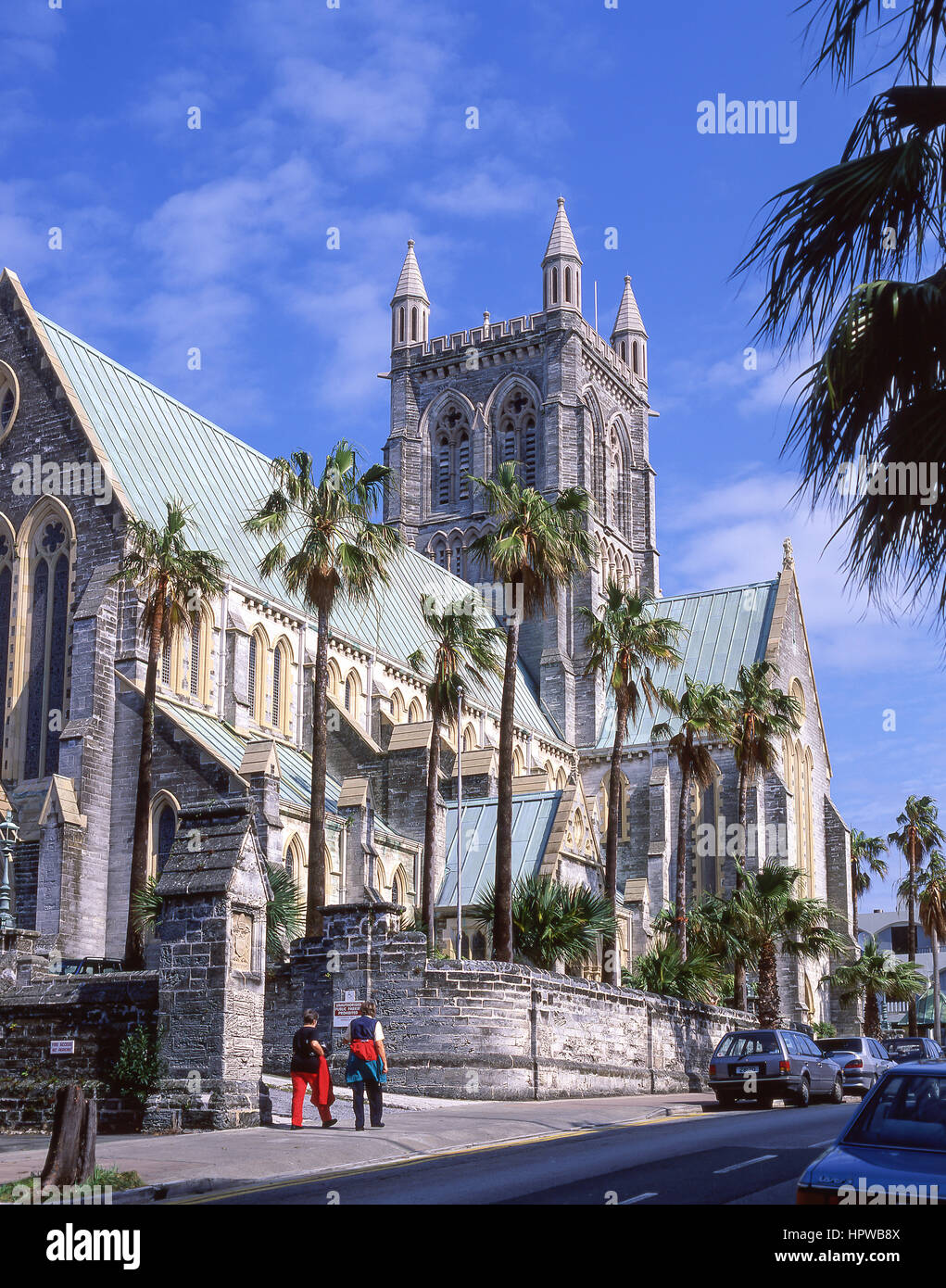 Die Kathedrale der Heiligen Dreifaltigkeit, Kirche Street, Hamilton, Pembroke Parish, Bermuda Stockfoto