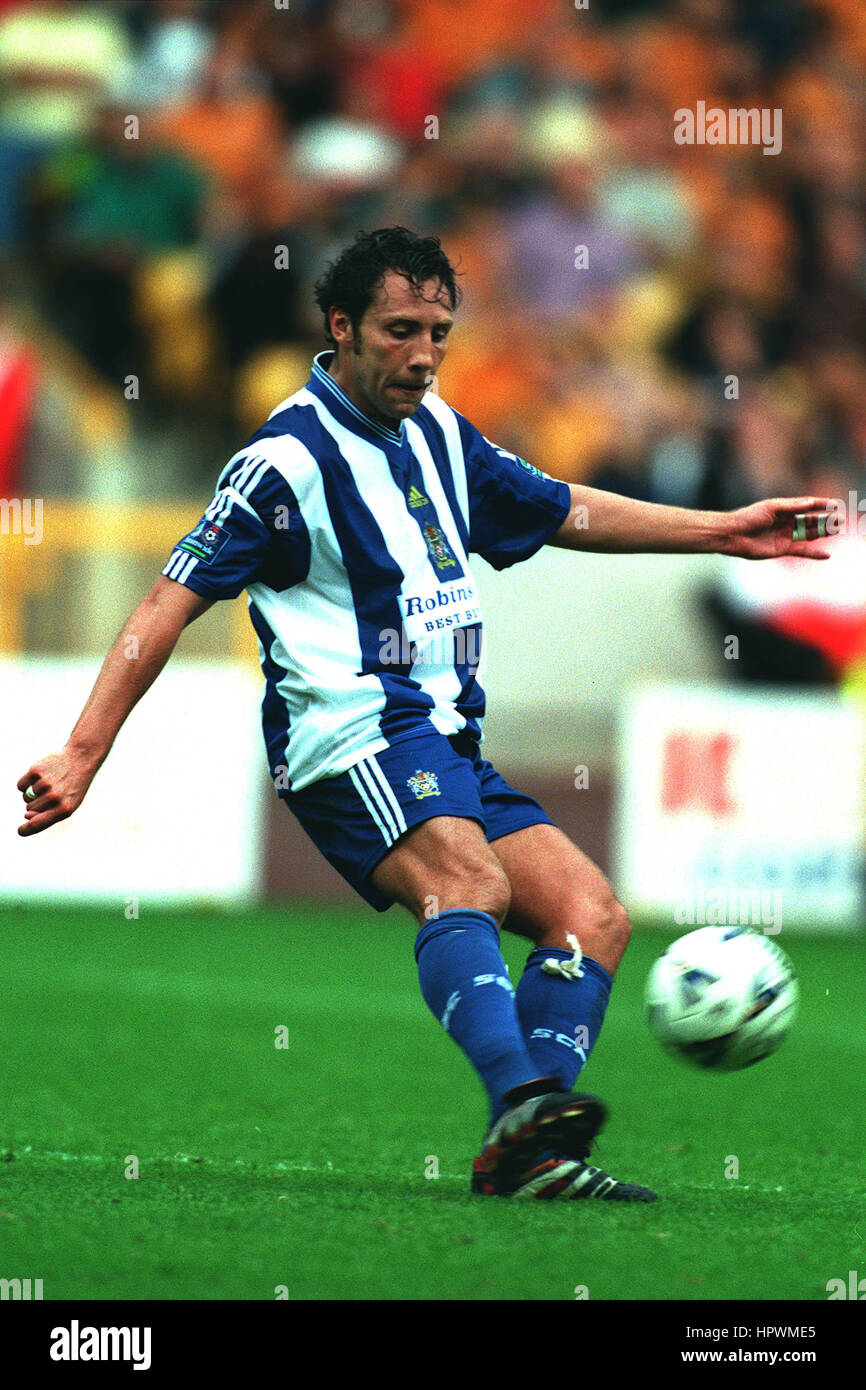 MIKE FLYNN STOCKPORT COUNTY F.C. 1. September 1998 Stockfoto