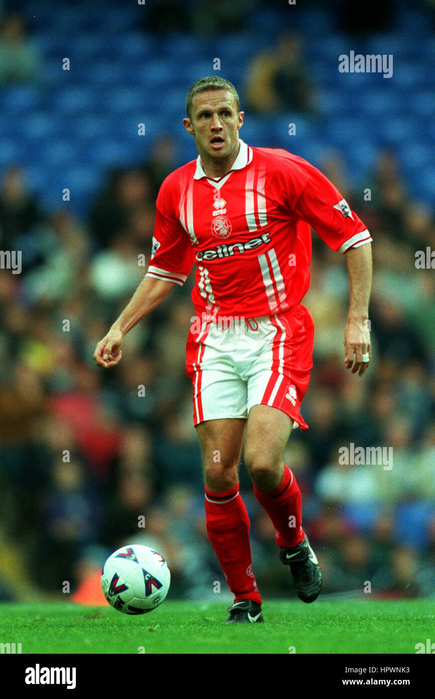 STEVE VICKERS MIDDLESBROUGH FC 6. September 1998 Stockfoto