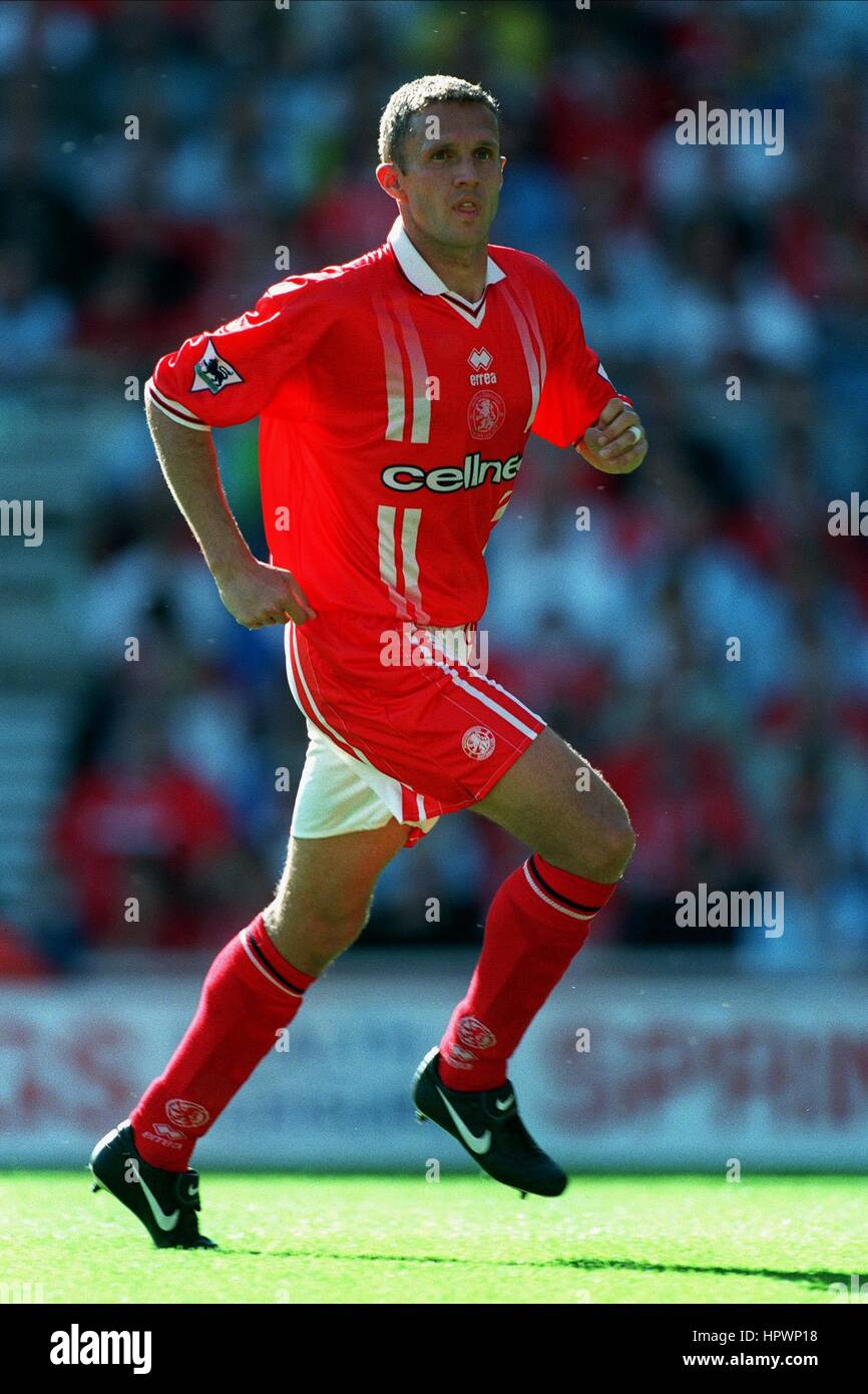 STEVE VICKERS MIDDLESBROUGH FC 19. September 1998 Stockfoto