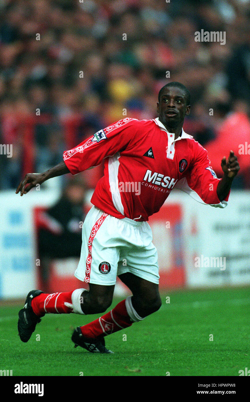 KEITH JONES CHARLTON ATHLETIC FC 27. September 1998 Stockfoto