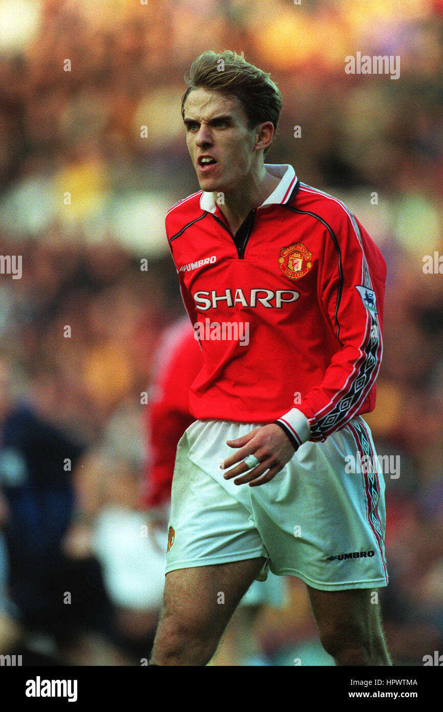 PHILIP NEVILLE MANCHESTER UNITED FC 24. Oktober 1998 Stockfoto
