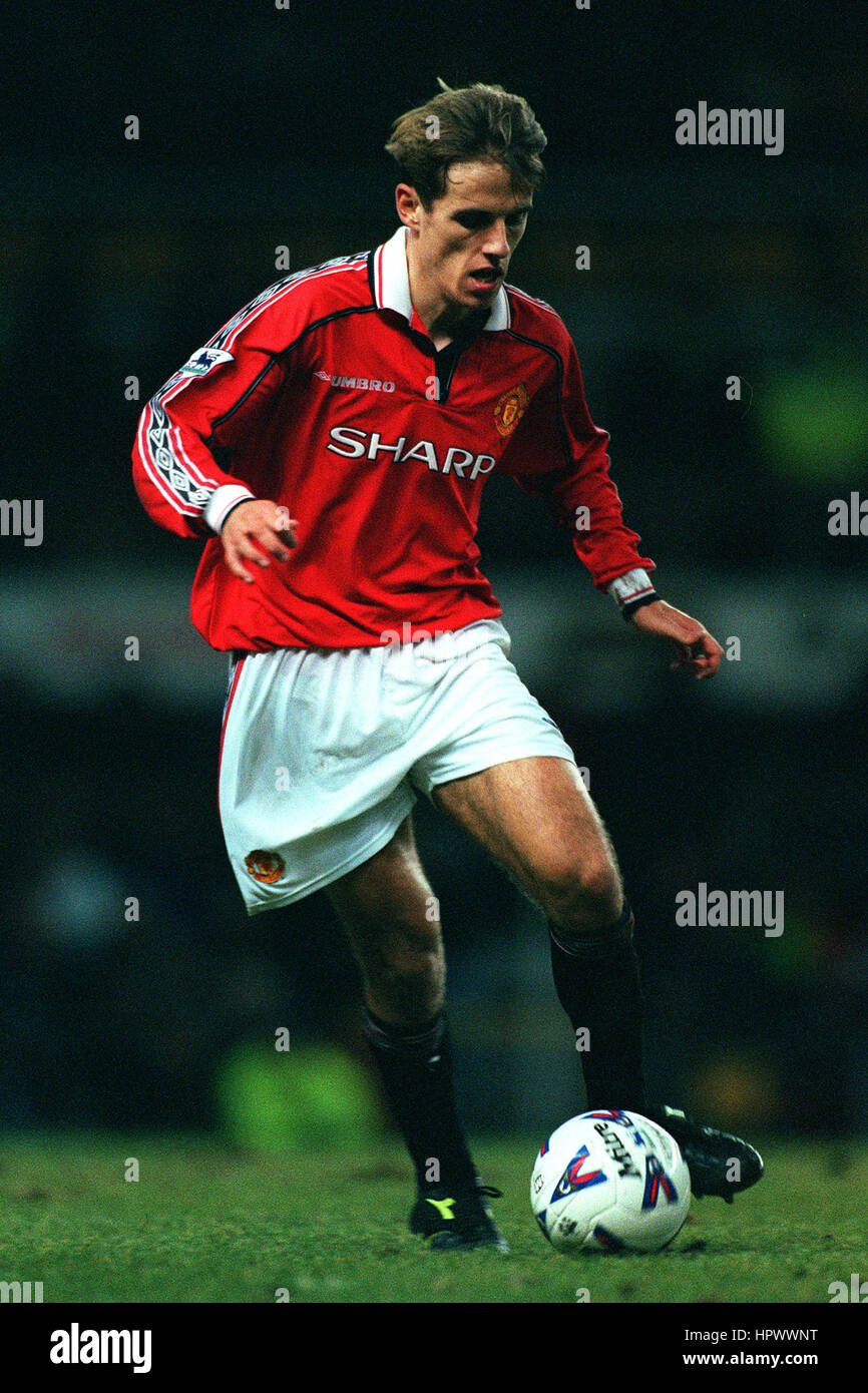 PHILIP NEVILLE MANCHESTER UNITED FC 16. November 1998 Stockfoto