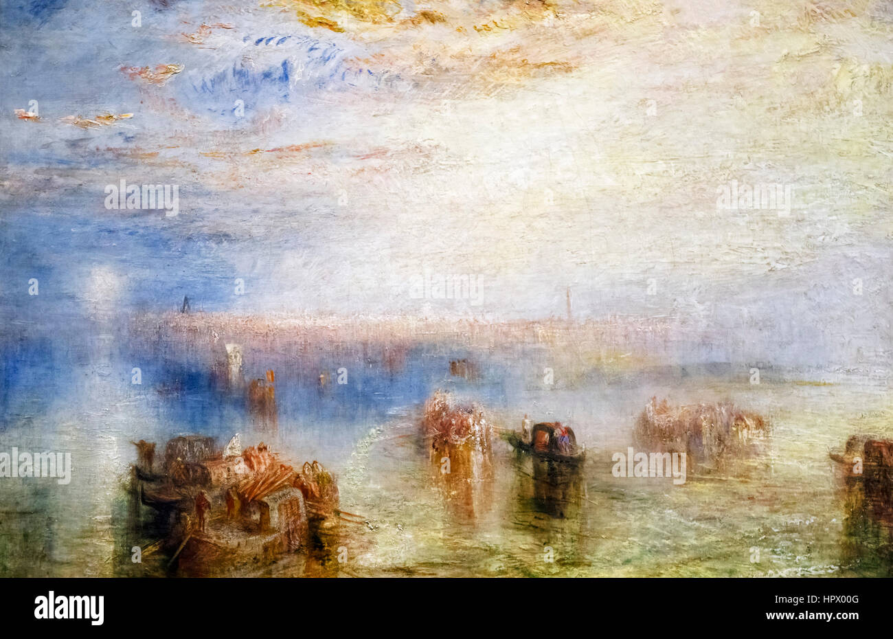 JMW Turner "Ansatz nach Venedig", Öl auf Leinwand, 1844 Stockfoto