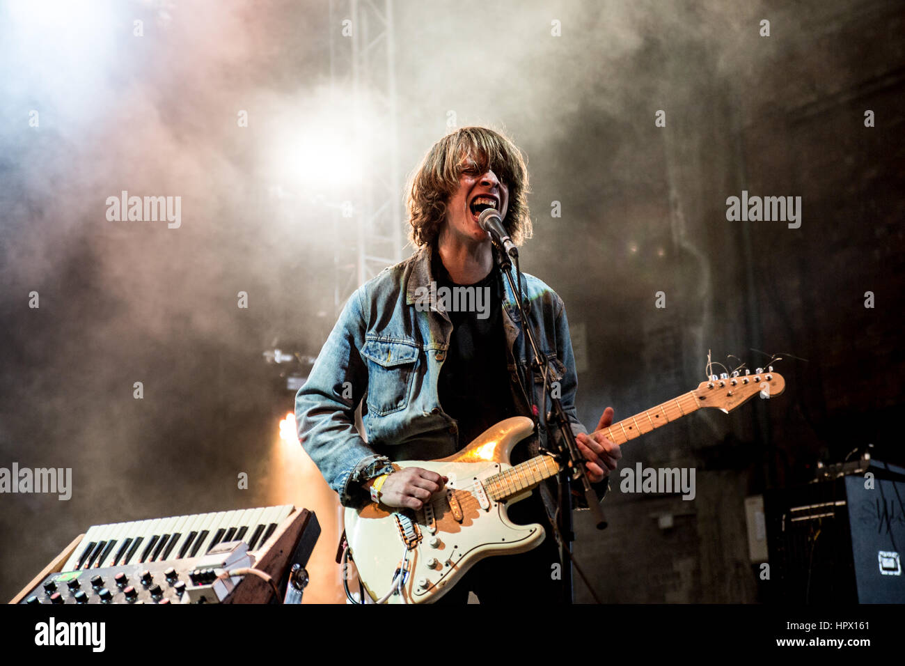 Yak Performing Live Beim Liverpool Sound City Festival Mai 2015 Stockfoto