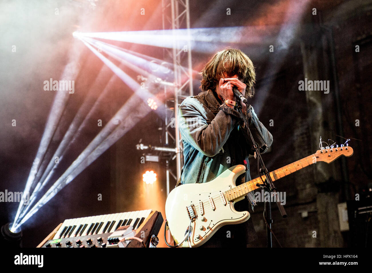 Yak Performing Live Beim Liverpool Sound City Festival Mai 2015 Stockfoto