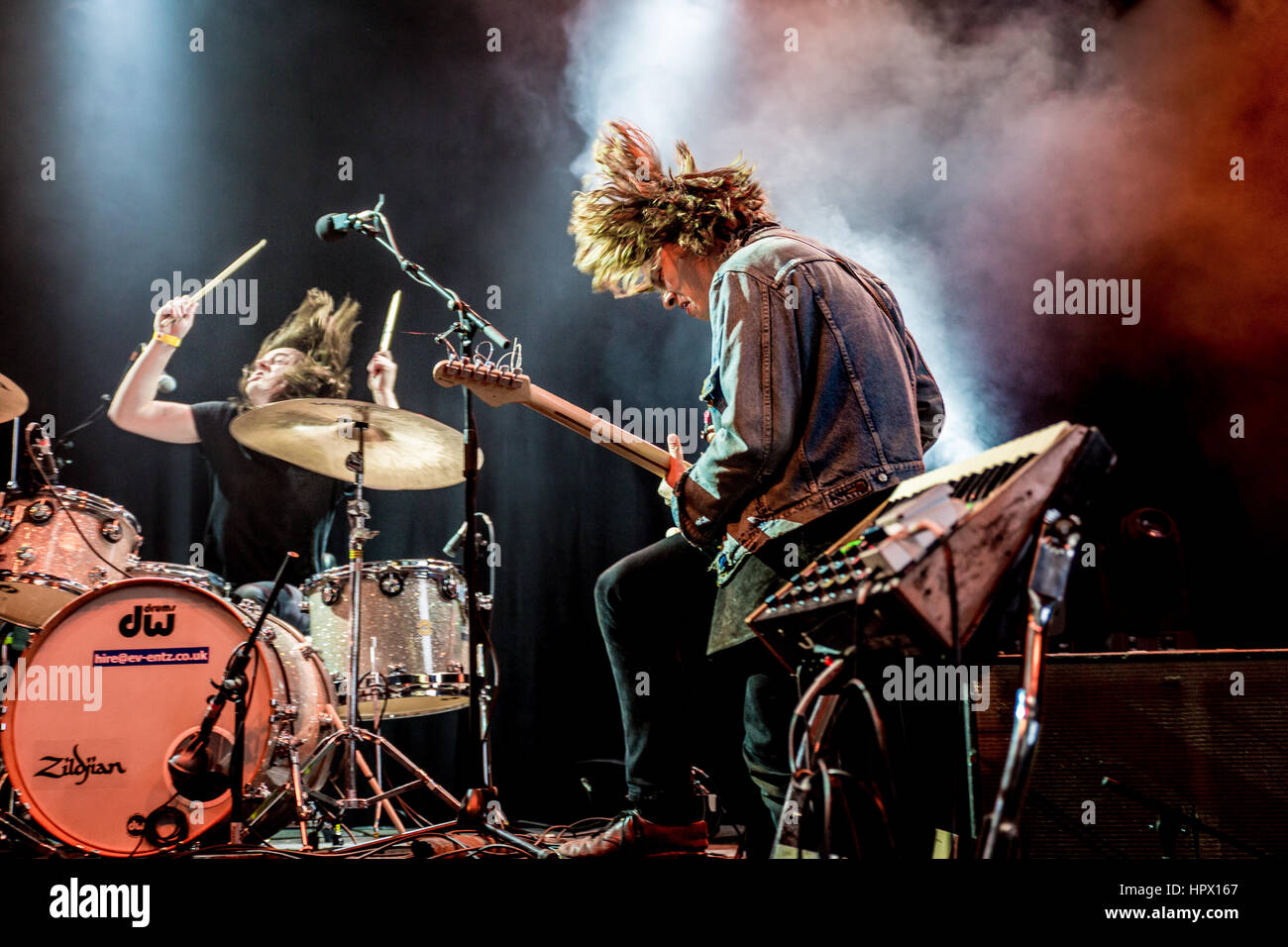 Yak Performing Live Beim Liverpool Sound City Festival Mai 2015 Stockfoto