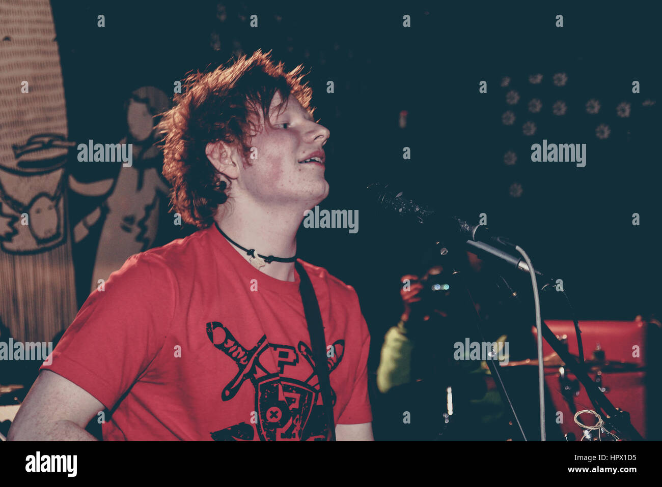 Ed Sheeran Beim Liverpool Sound City Festival Im Mai 2011 Stockfoto