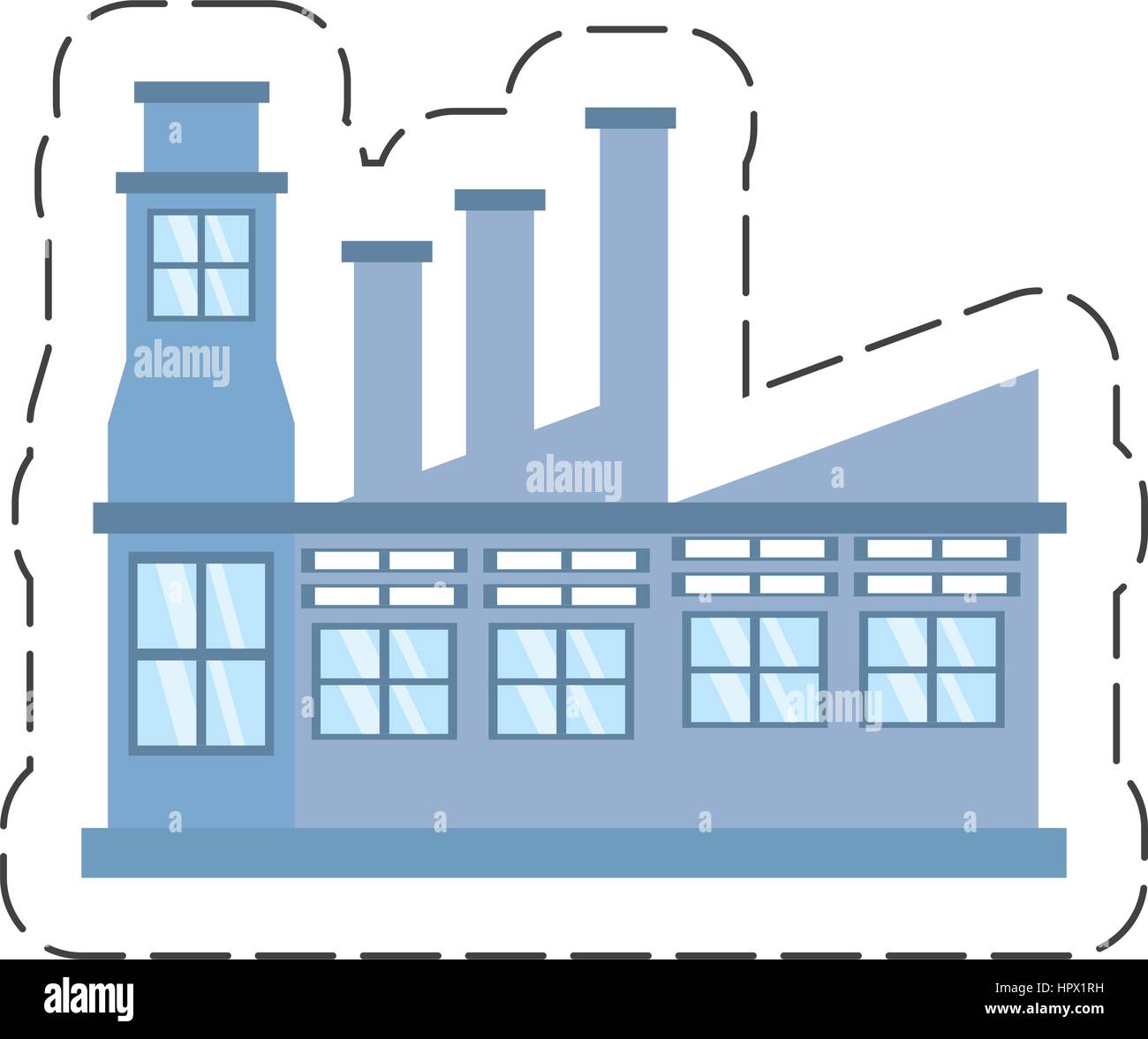 Factory Building Cartoon Icon Stockfotos Und Bilder Kaufen Alamy