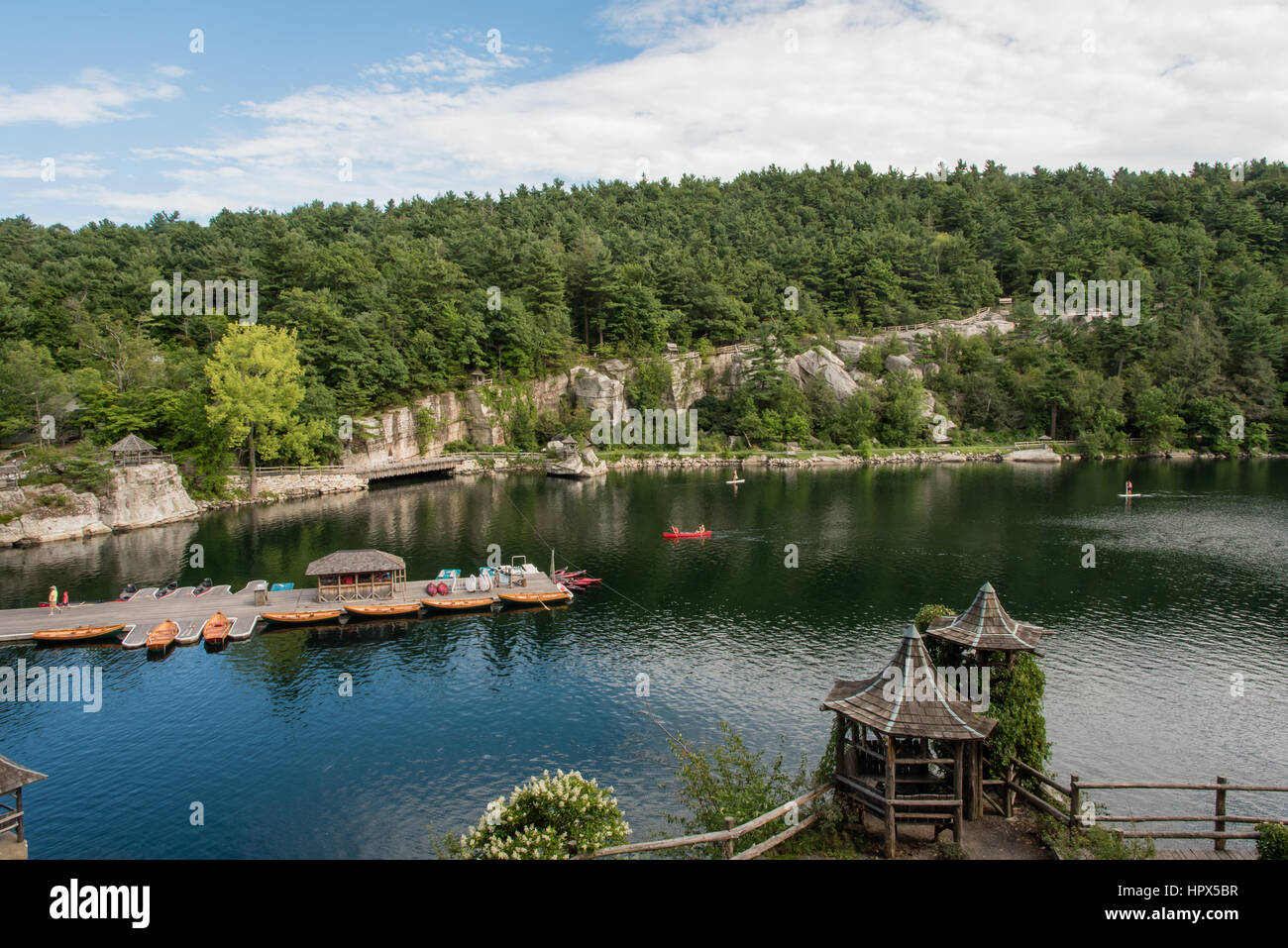 Mohonk See im Sommer Stockfoto