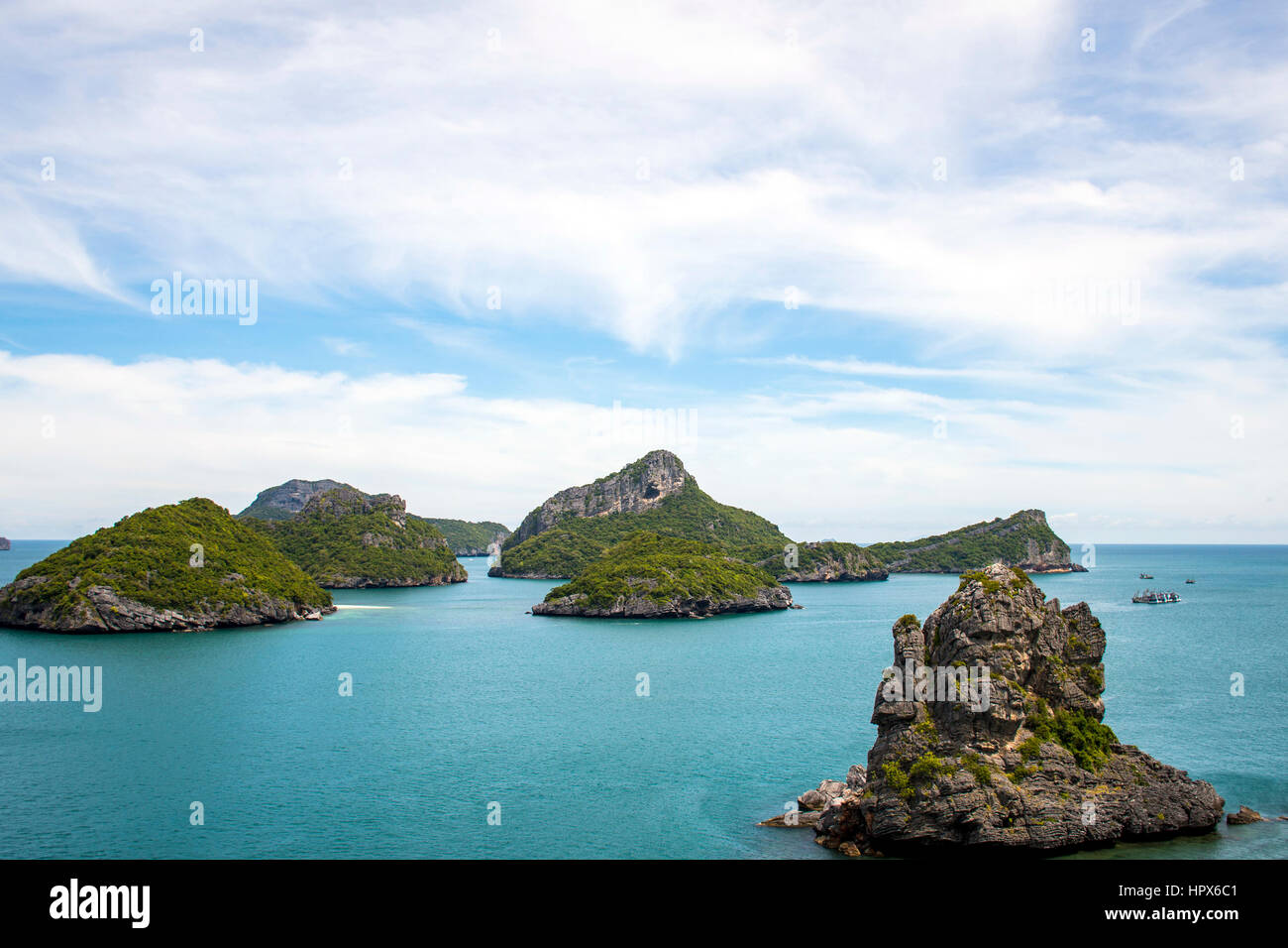 Schöne Thailand Paradies Strand grün blau Ang Thong National Marine Park Stockfoto