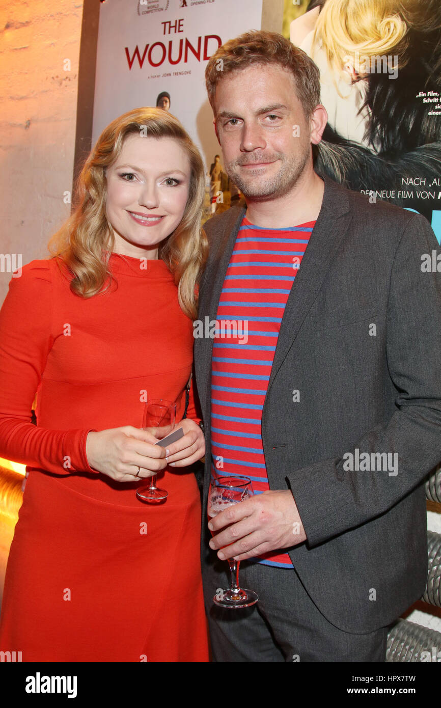 "Warm-up"-Partei der Filmförderung Hamburg Schleswig-Holstein auf Kampnagel, Hamburg.  Mitwirkende: Sebastian Bezzel, Johanna Christine Gehlen wo: Hamburg, Deutschland bei: Kredit-24. Januar 2017: Becher/WENN.com Stockfoto