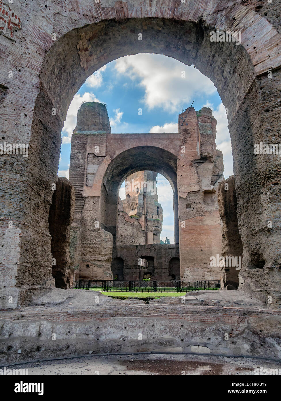 Caracalla-Thermen im antiken Rom, Italien Stockfoto