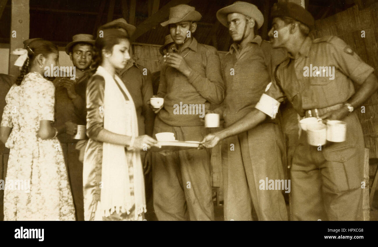 Aktualisieren die indischen Truppen während des Sino-indische Konflikts, Tezpur, Indien, 1962 Stockfoto