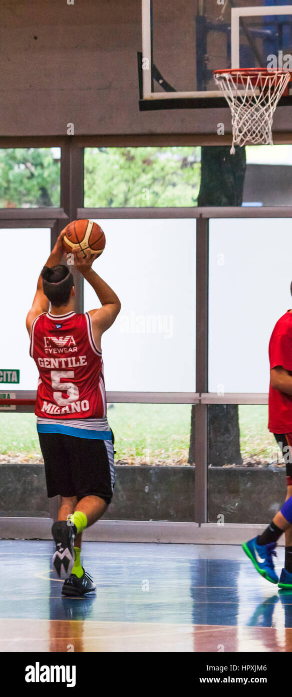 Basketball-Spieler training Stockfoto