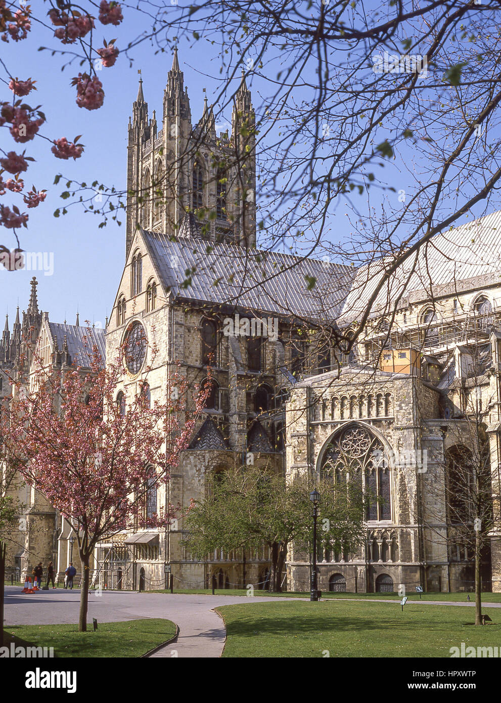 Die Kathedrale von Canterbury, Stadt von Canterbury, Kent, England, Vereinigtes Königreich Stockfoto