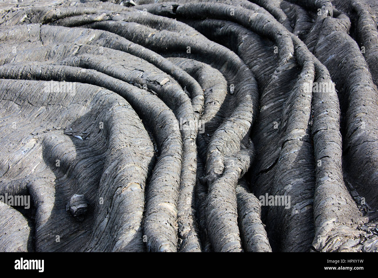 Wellen des Klinkers (gefrorene Lava) Stockfoto