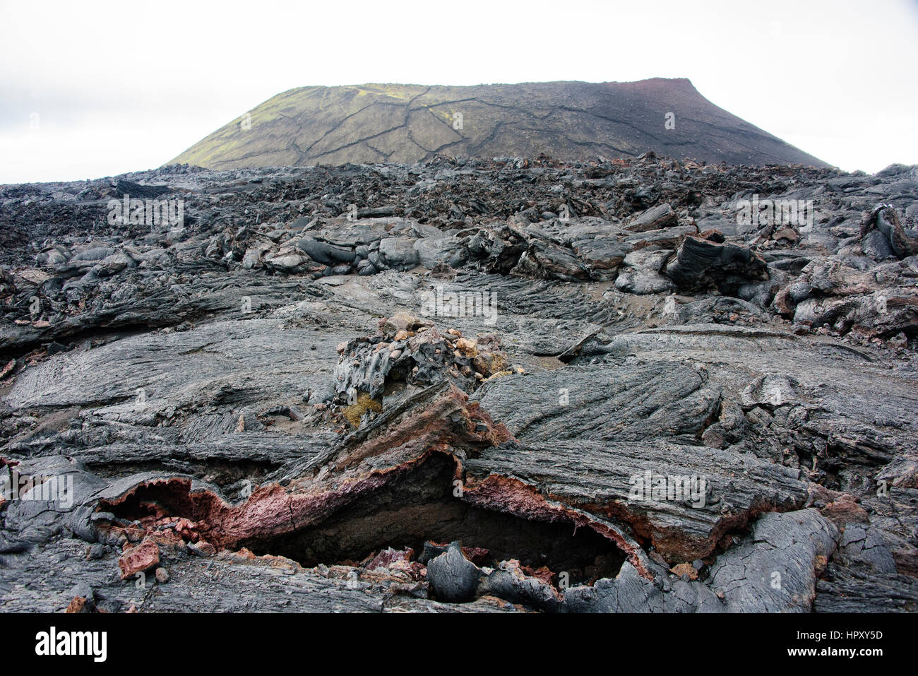 Alten Lavafeldern auf Kamtschatka Stockfoto