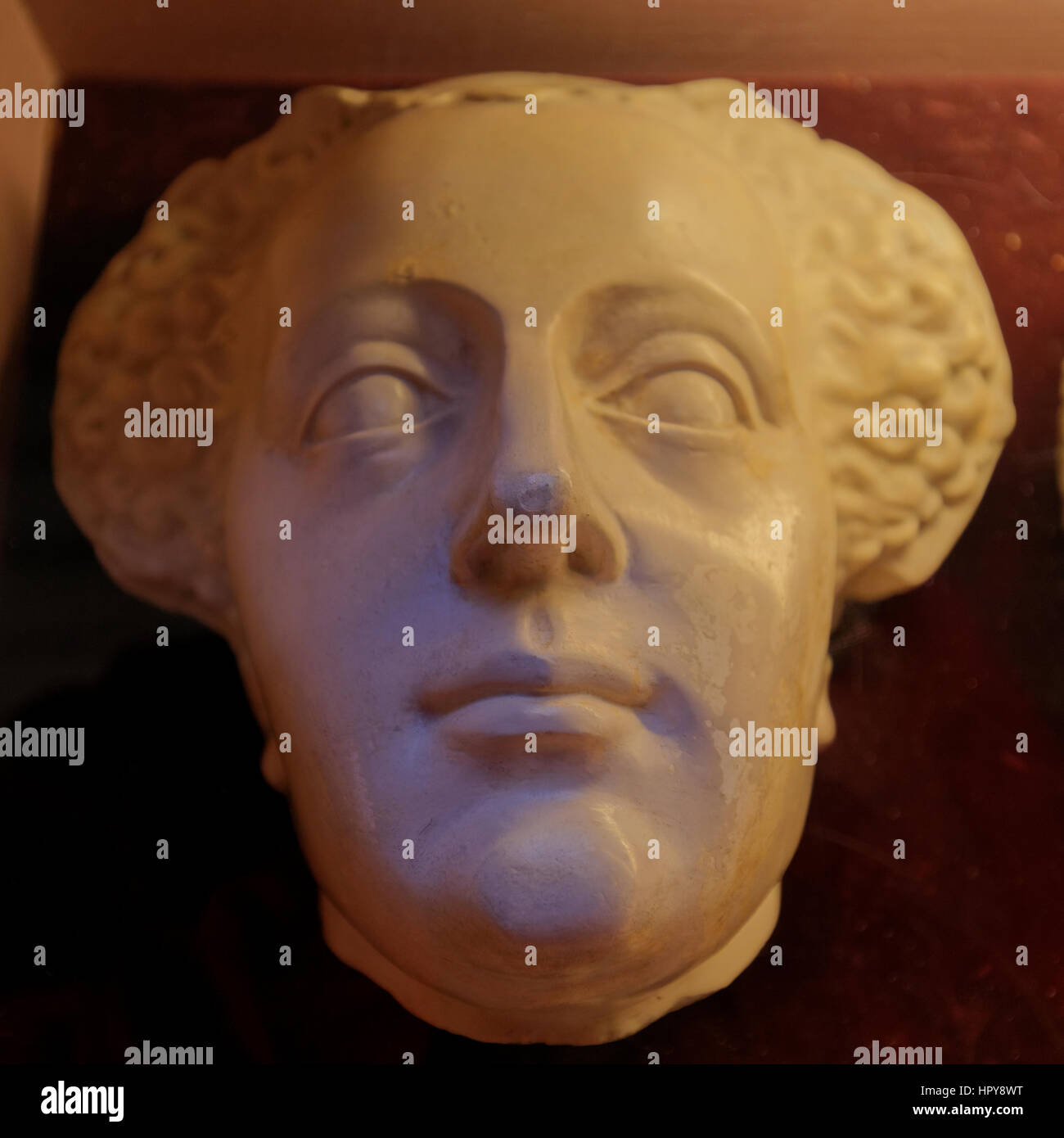 Mary Queen of Scots Totenmaske Gesicht Büste Stockfoto