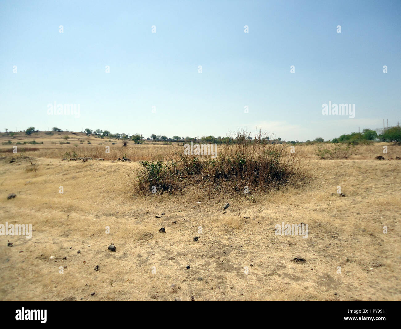 Dürres Land Stockfoto