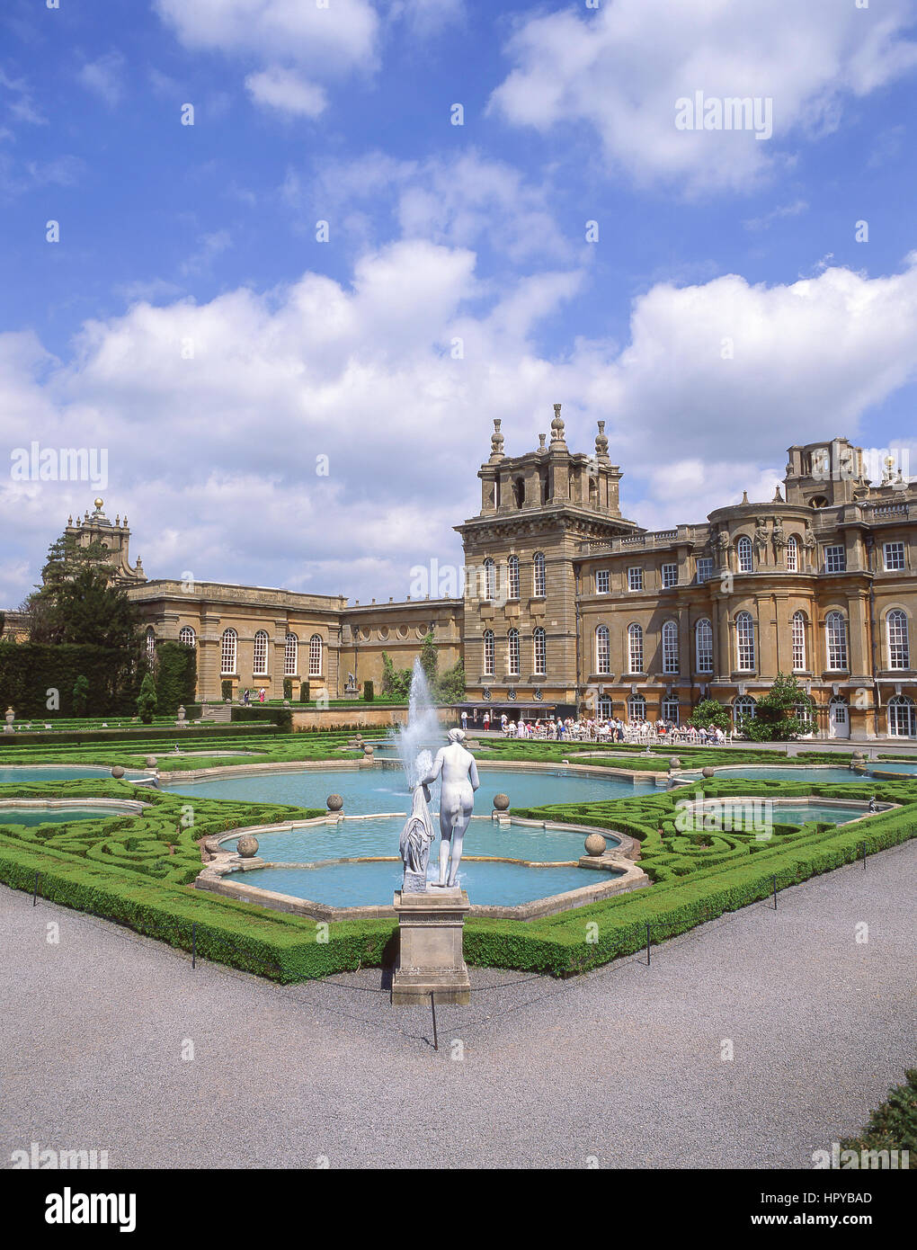 Die Wasser-Terrassen in Blenheim Palace, Woodstock, Oxford, Oxfordshire, England, Vereinigtes Königreich Stockfoto