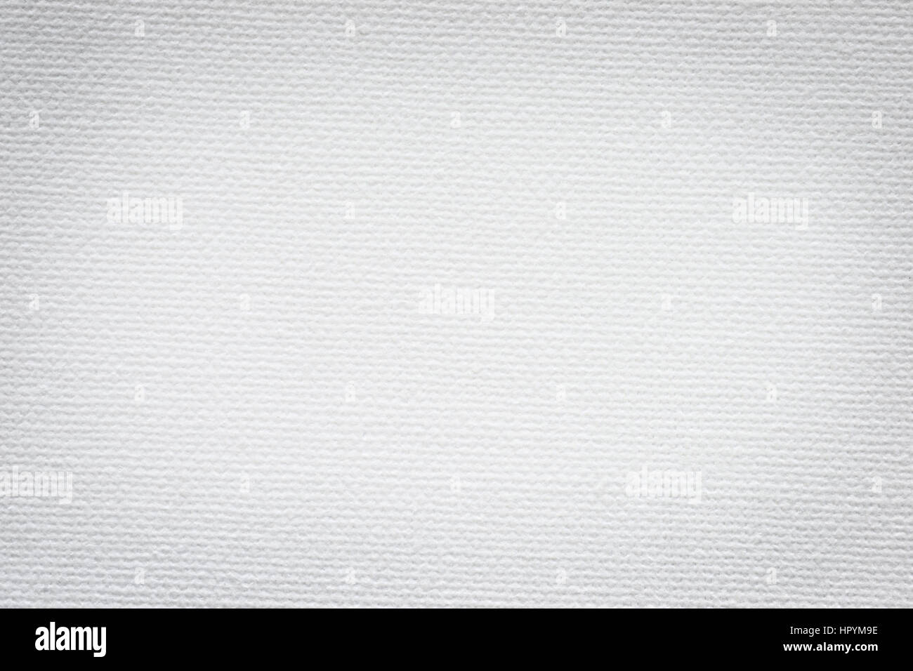 Weiße Leinwand hautnah. Hintergrund und Struktur Stockfoto