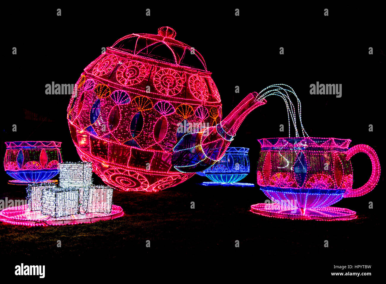 Ausstellung auf der magischen Laternenfest, Chiswick House Stockfoto