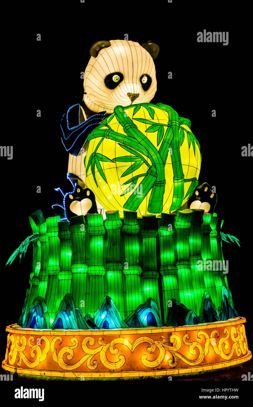 Ausstellung auf der magischen Laternenfest, Chiswick House Stockfoto