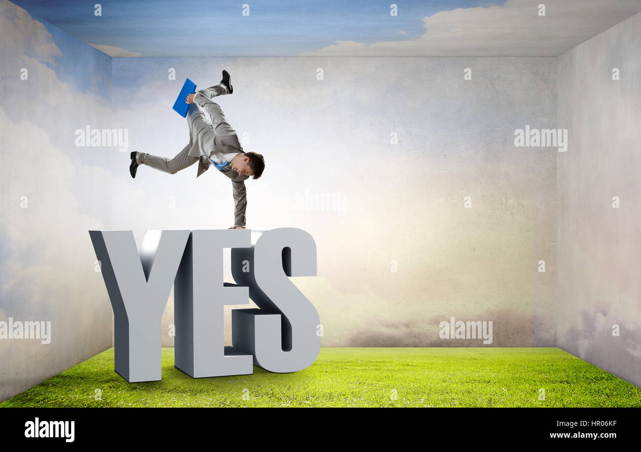 Hip Hop Geschäftsmann. Mixed-media Stockfoto