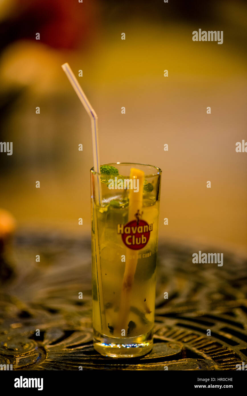 Mojito Drink in Havanna Kuba Stockfoto