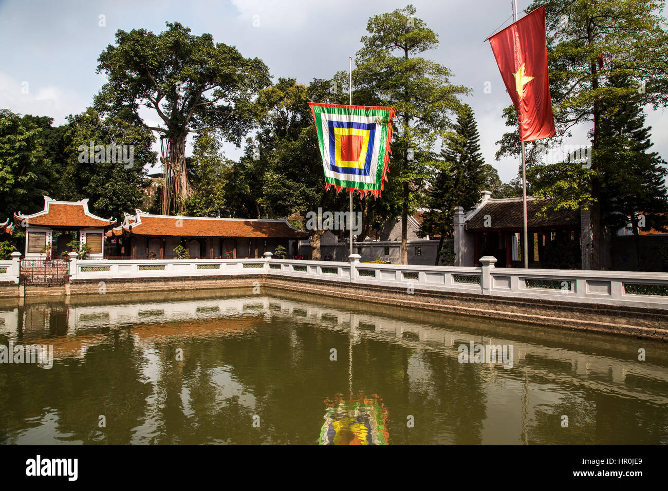Tempel der Literatur Van Mieu ist konfuzianischen Tempel, der früher ein Zentrum der Gelehrsamkeit in Hanoi war. Es ist Konfuzius-Tempel, nicht Buddhist, und war einst Stockfoto