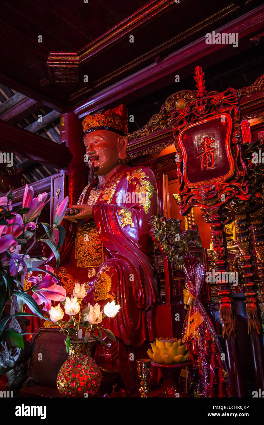 Im Tempel der Literatur Van Mieu Confucious ist konfuzianischen Tempel, der früher ein Zentrum der Gelehrsamkeit in Hanoi war. Es ist Konfuzius-Tempel, nicht Budd Stockfoto