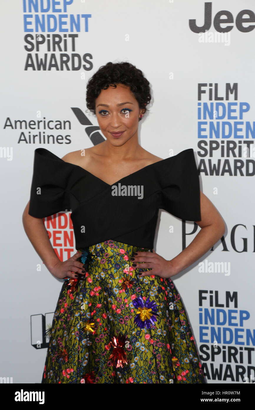 Santa Monica, Ca. 25. Februar 2017. Ruth Negga besucht die 2017 Film Independent Spirit Awards am Santa Monica Pier am 25. Februar 2017 in Santa Monica, Kalifornien. (Credit: Parisa Afsahi/Media-Punch). / Alamy Live News Stockfoto