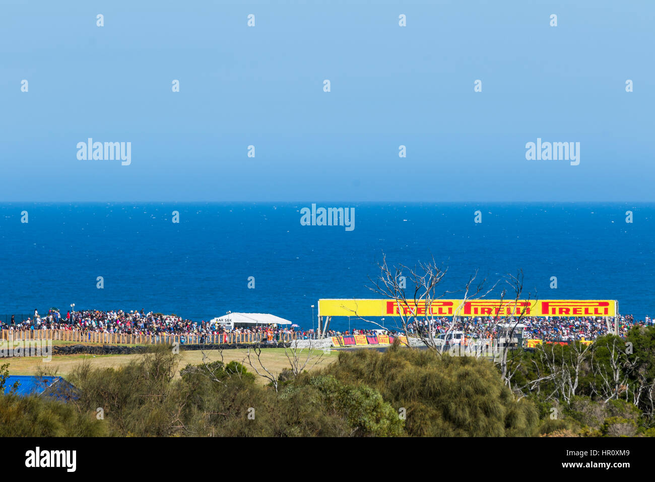 Melbourne, Australien. 26. Februar 2017. Die Aussicht während der 2017 MOTUL FIM Superbike Weltmeisterschaft, Australien am 26. Februar 2017. Bildnachweis: Dave Hewison Sport/Alamy Live-Nachrichten Stockfoto