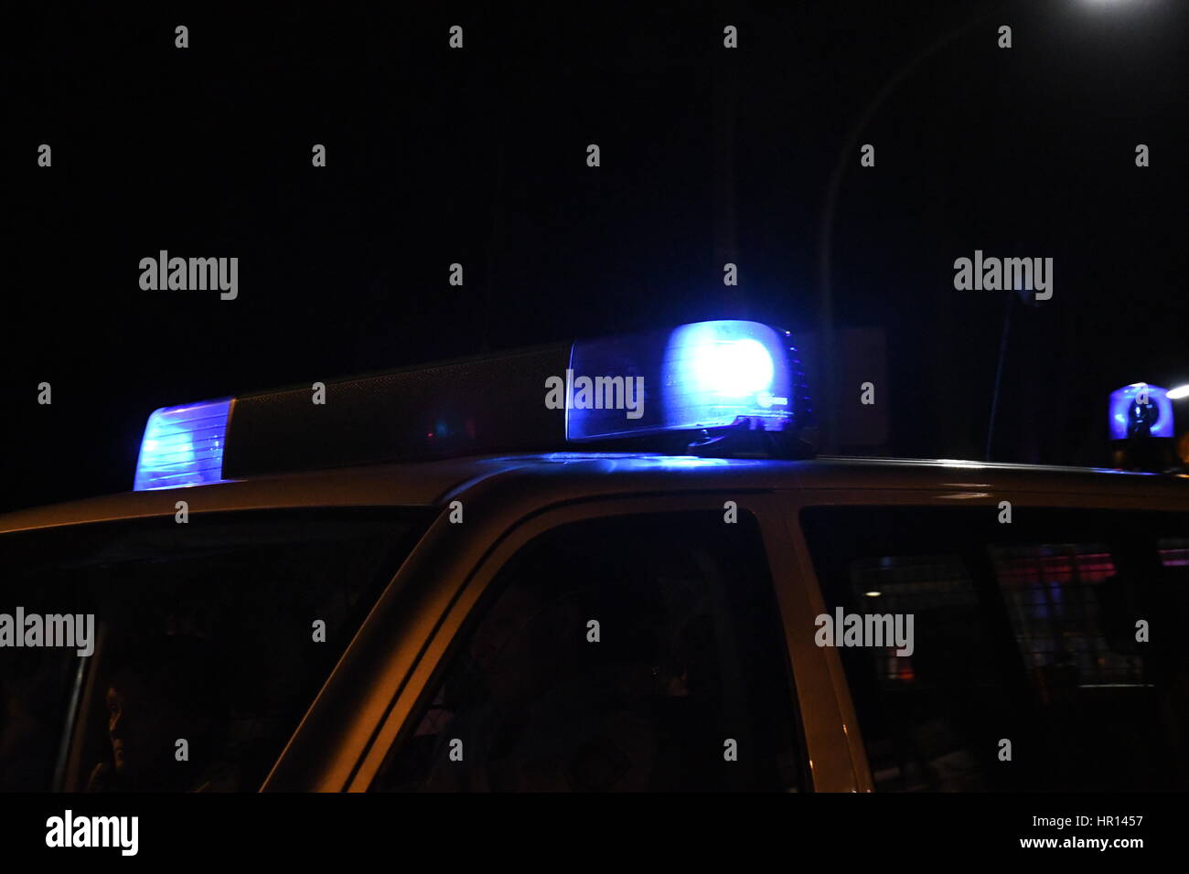 Alte Polizei Sirene und rote Lichter aus 50er und 60er Jahren  Stockfotografie - Alamy
