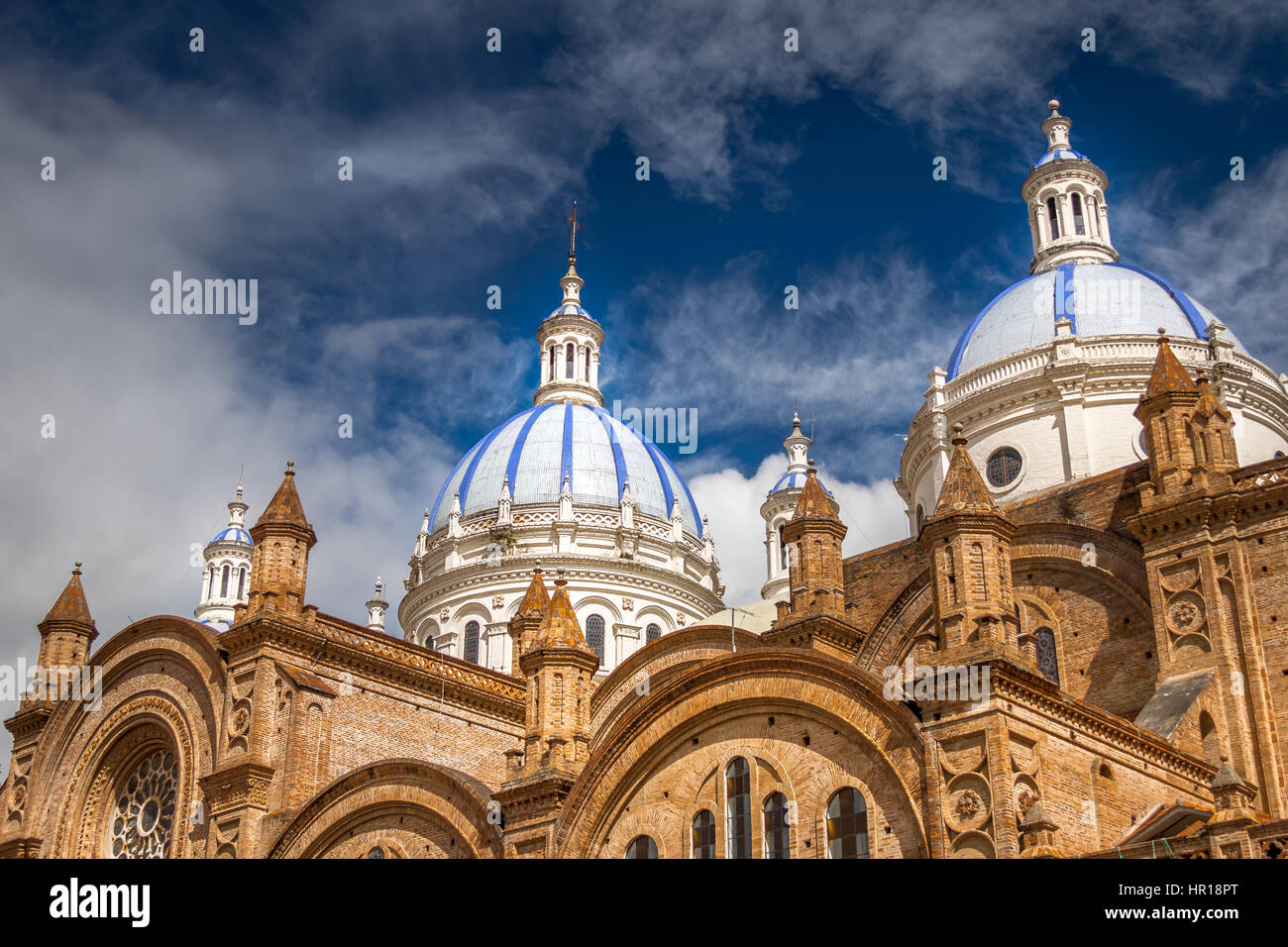 Kuppeln der Kathedrale Cuenca, Ecuador Stockfoto