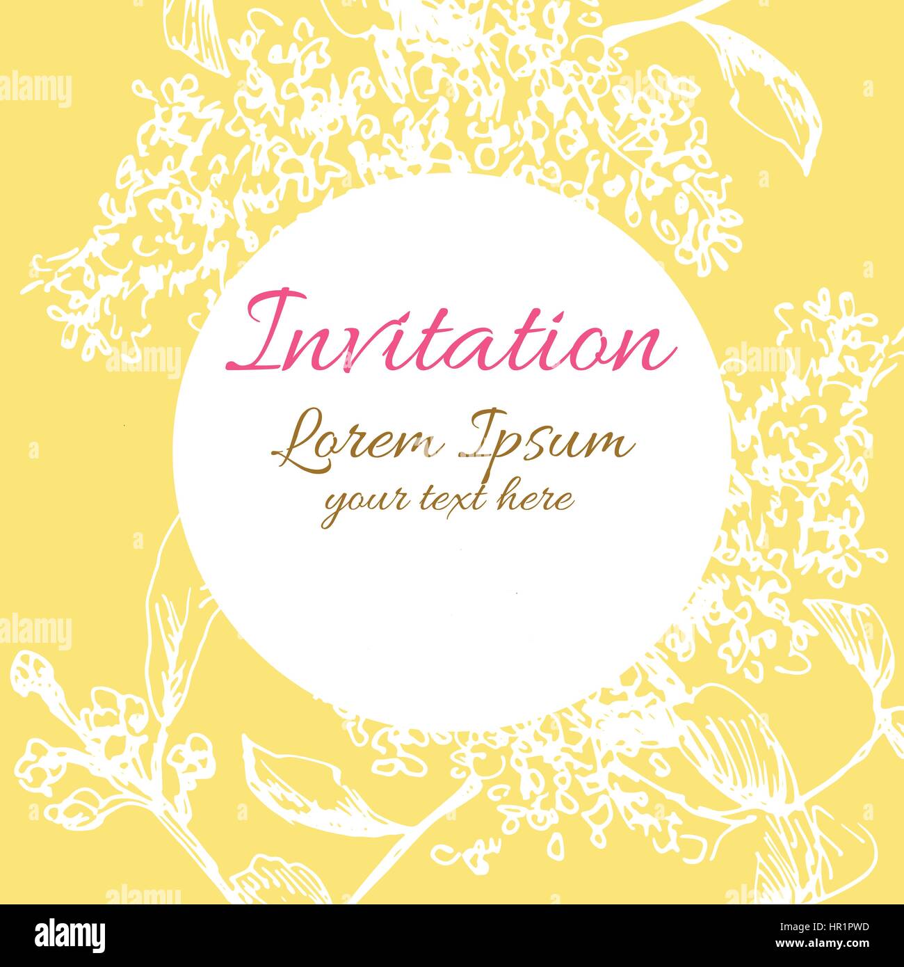 Hintergrund Blumenrahmen Stock Vektor