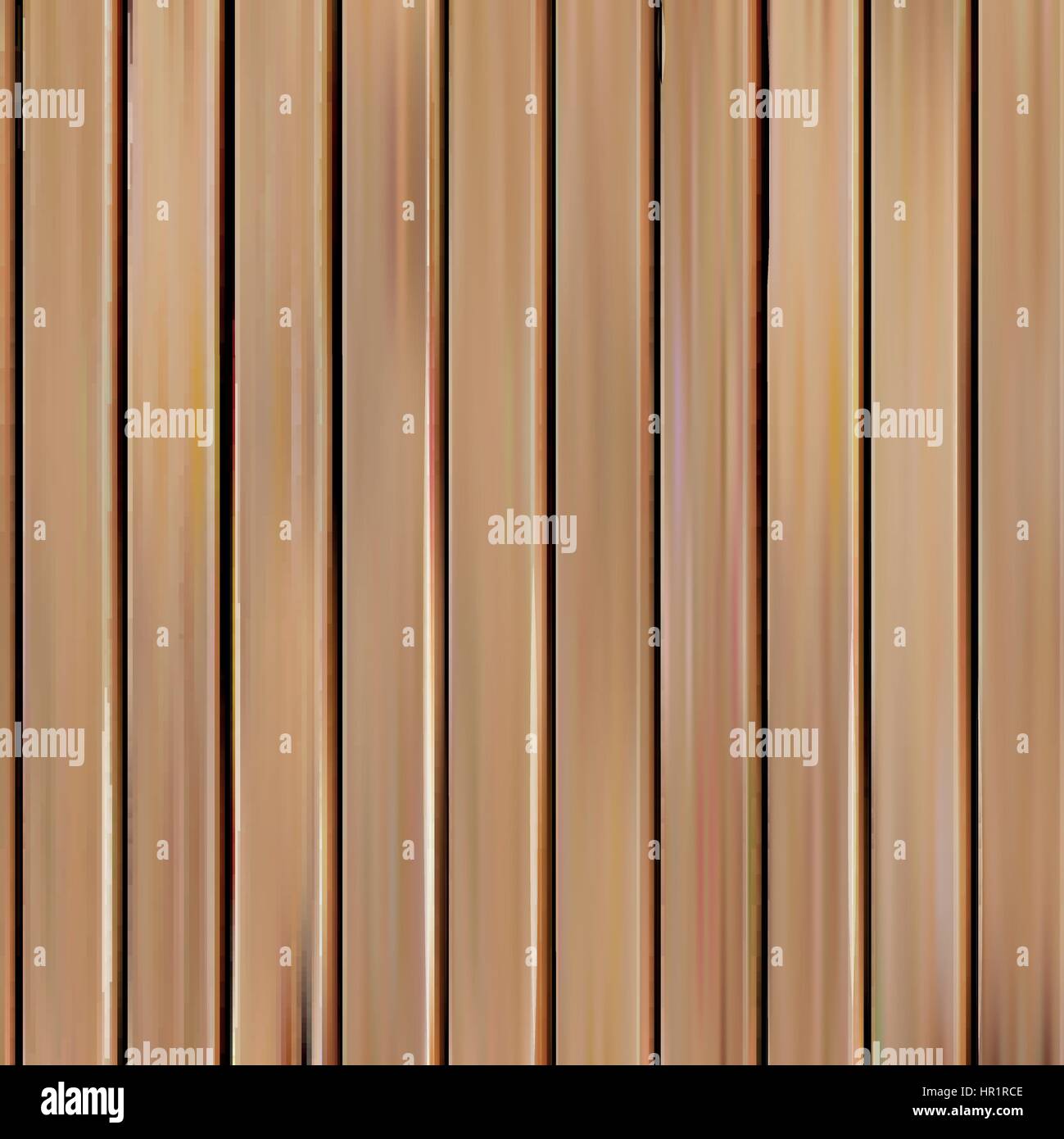 Realistische nahtlose Holz Textur-Vektor-Illustration, senkrechten Bretter Hintergrund isoliert. Stock Vektor