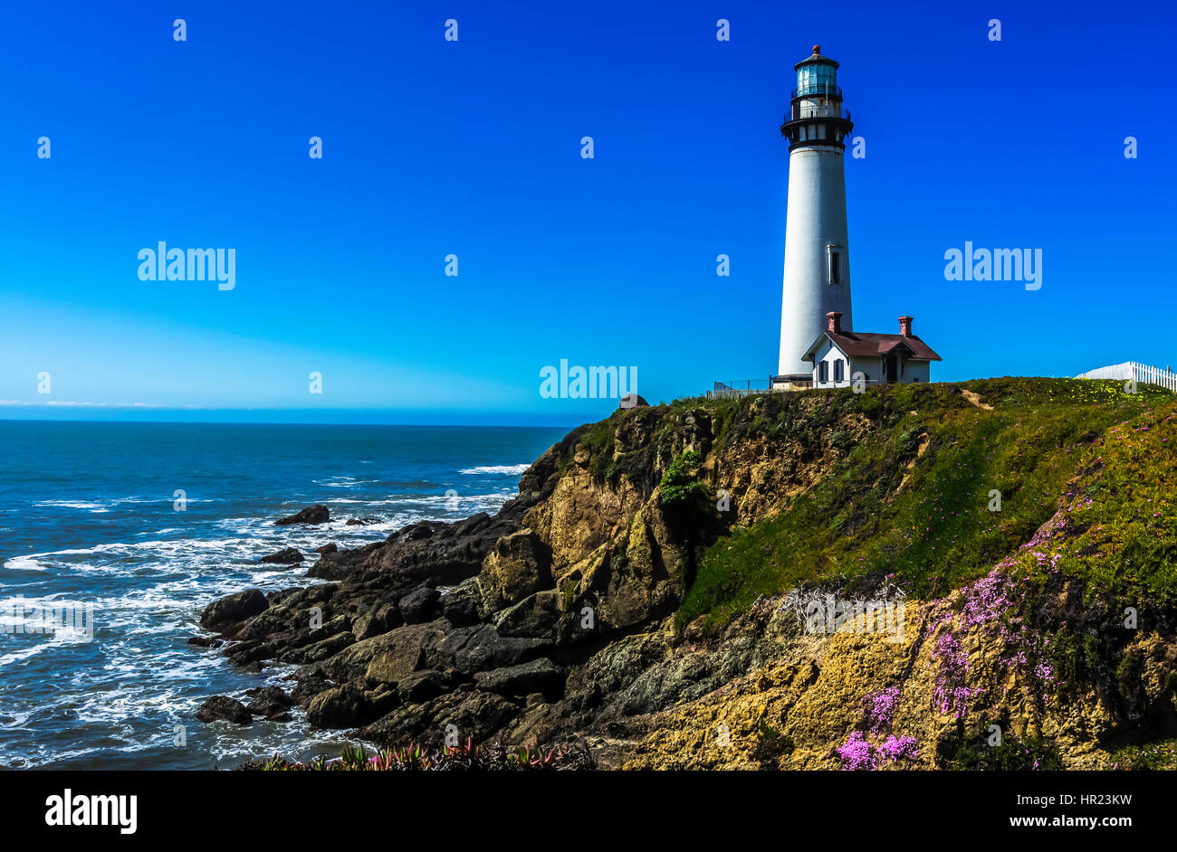 Pigeon Point lighthouse Stockfoto