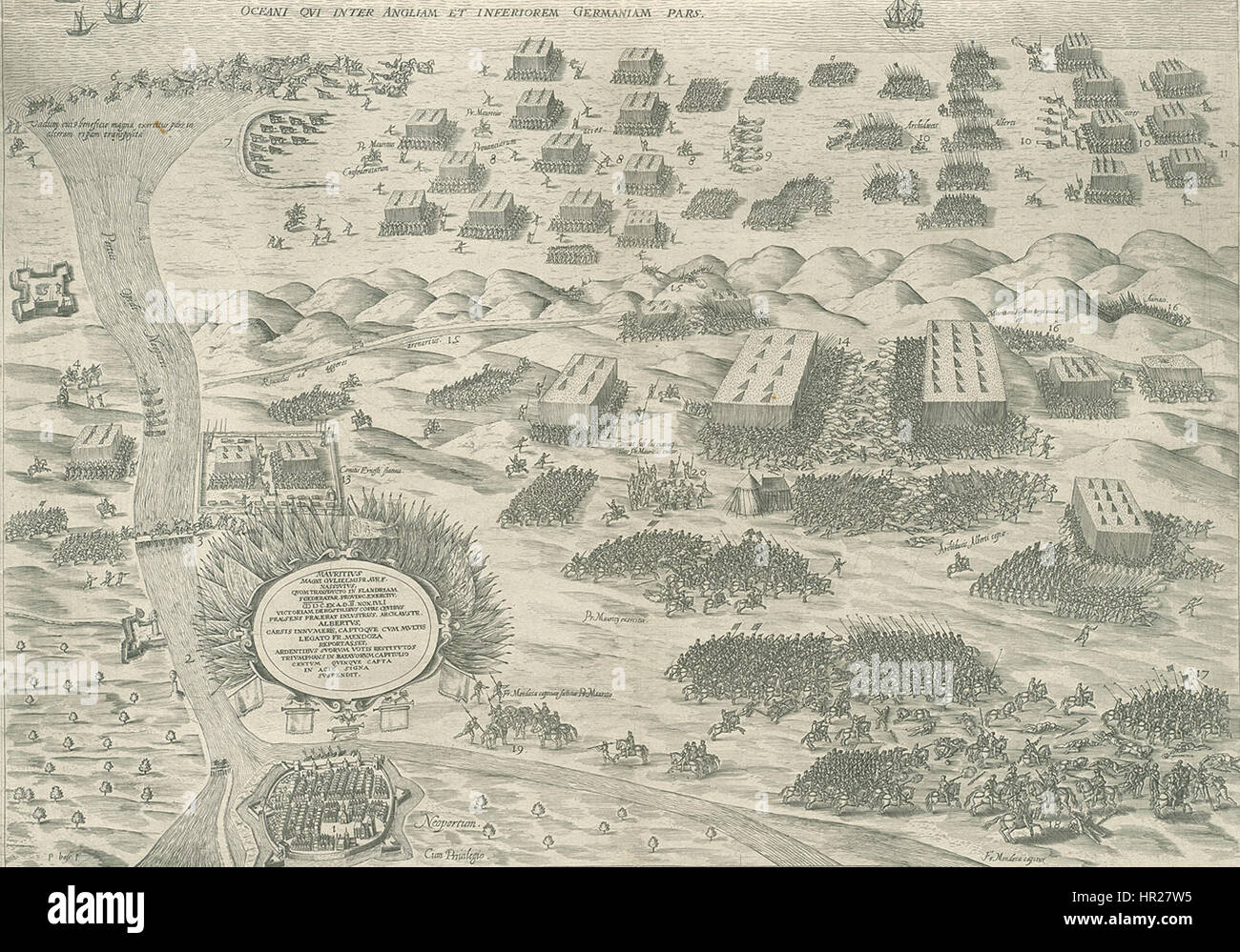 Nieuwpoort ist eine Stadt in Belgien, die für ihre historische Bedeutung während des Ersten Weltkriegs bekannt ist. Sie war ein wichtiger Ort während des belgischen Widerstands und ein strategischer Militärstandort. Die Stadt hat Denkmäler und Bauwerke erhalten, die mit ihrer Kriegsgeschichte zusammenhängen. Stockfoto