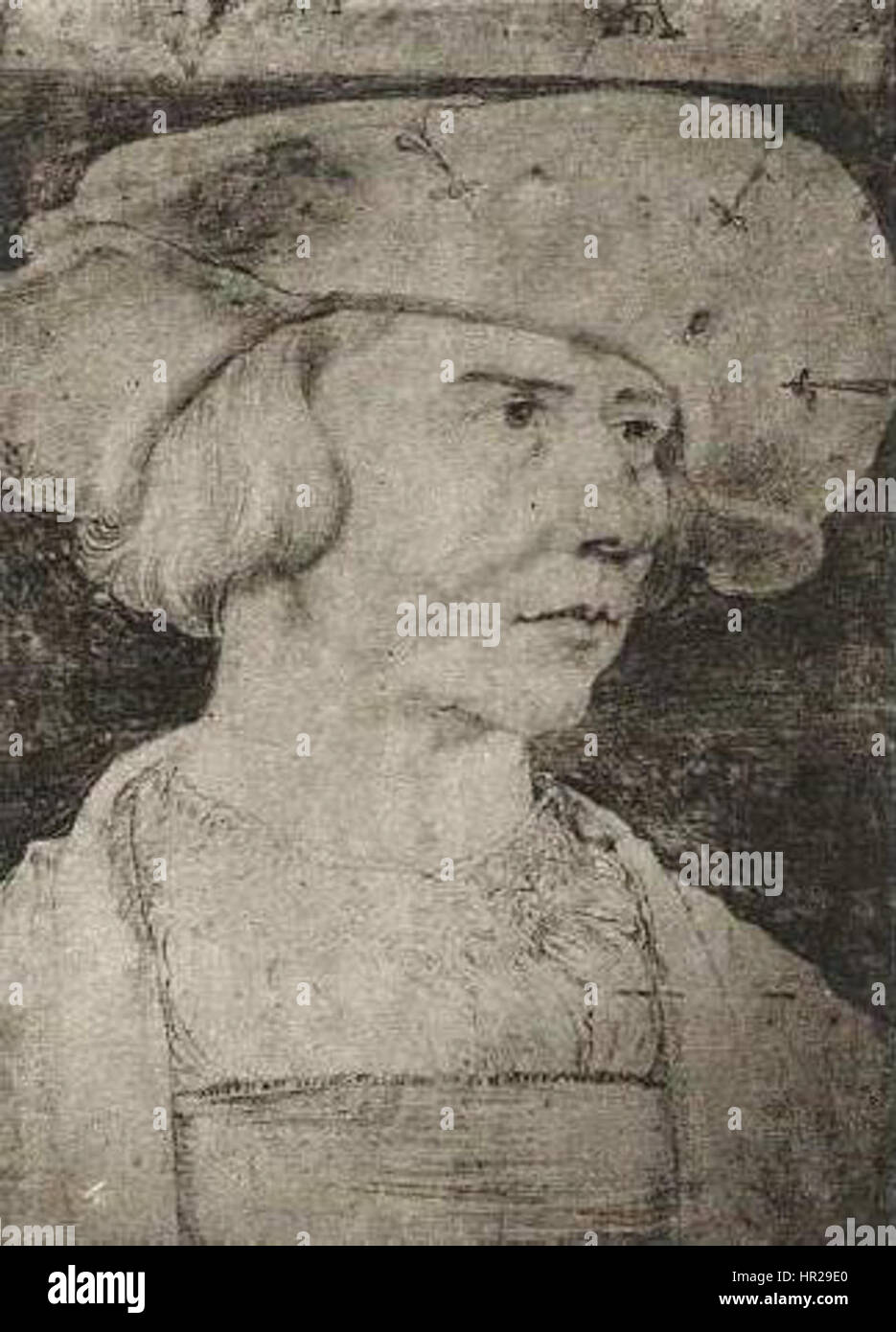 Ein Werk, das Elemente aus den Stilen von Joachim Patinir und Albrecht Dürer aus dem Jahr 1521 kombiniert und eine Fusion von Techniken der nördlichen Renaissance zeigt. Stockfoto